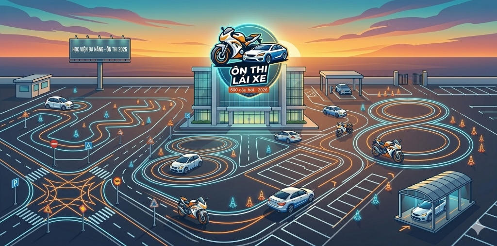 Sân tập lái xe GPLX 2026